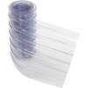 Tmi 12 x 10' Scratch Resistant Ribbed Clear Strip for Strip Curtains 000-786CP18